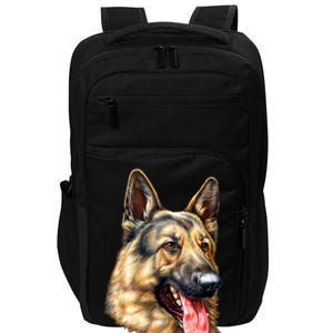 German Shepherd Face Impact Tech Backpack