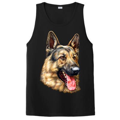 German Shepherd Face PosiCharge Competitor Tank