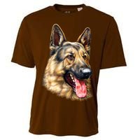 German Shepherd Face Cooling Performance Crew T-Shirt