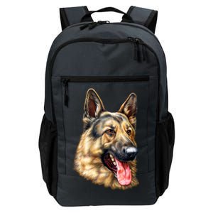 German Shepherd Face Daily Commute Backpack