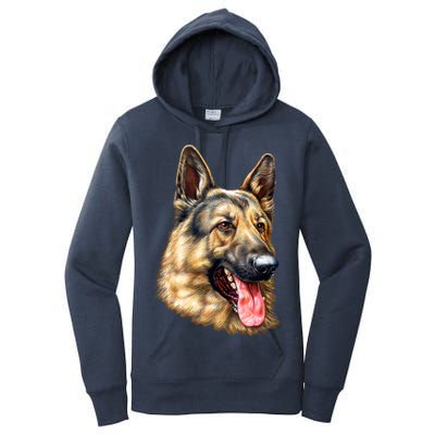 German Shepherd Face Women's Pullover Hoodie