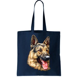 German Shepherd Face Tote Bag