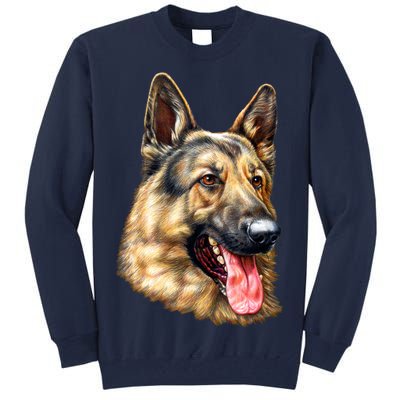 German Shepherd Face Tall Sweatshirt