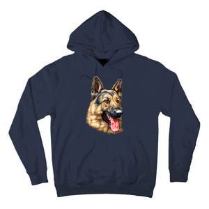 German Shepherd Face Tall Hoodie