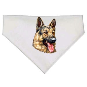 German Shepherd Face USA-Made Doggie Bandana