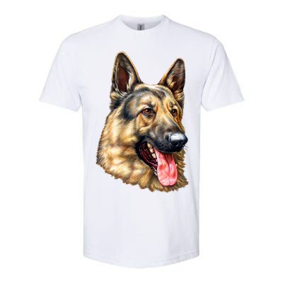 German Shepherd Face Softstyle® CVC T-Shirt