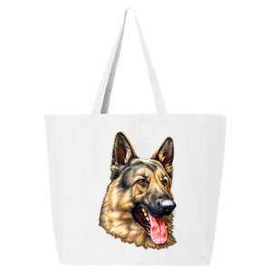 German Shepherd Face 25L Jumbo Tote