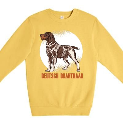 German Wirehaired Pointer Dog Premium Crewneck Sweatshirt