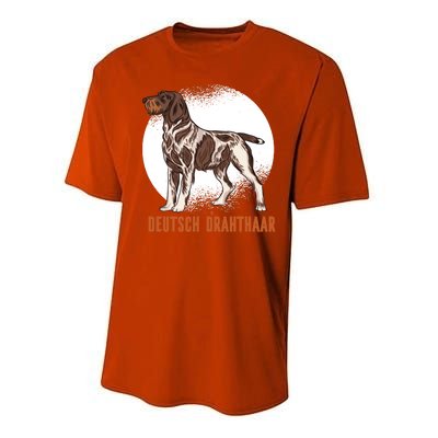 German Wirehaired Pointer Dog Performance Sprint T-Shirt