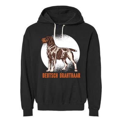 German Wirehaired Pointer Dog Garment-Dyed Fleece Hoodie