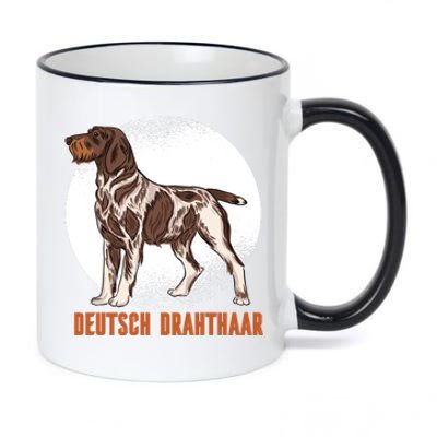 German Wirehaired Pointer Dog 11oz Black Color Changing Mug