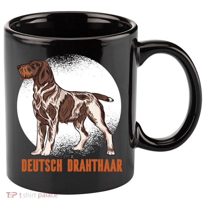 German Wirehaired Pointer Dog 11oz C Handle Ceramic Mug