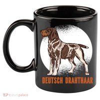 German Wirehaired Pointer Dog 11oz C Handle Ceramic Mug