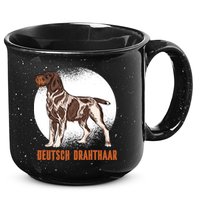 German Wirehaired Pointer Dog 15oz Campfire Ceramic Mug