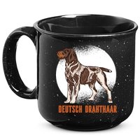 German Wirehaired Pointer Dog 15oz Campfire Ceramic Mug