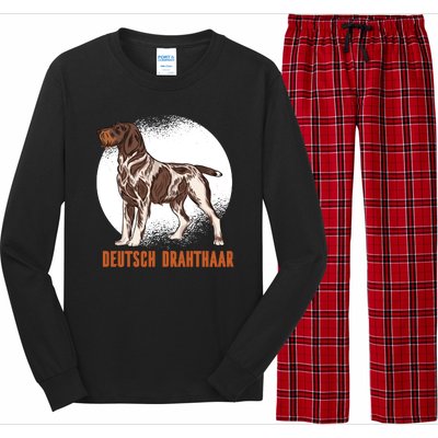 German Wirehaired Pointer Dog Long Sleeve Pajama Set