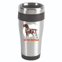 German Wirehaired Pointer Dog 16oz Travel Tumbler