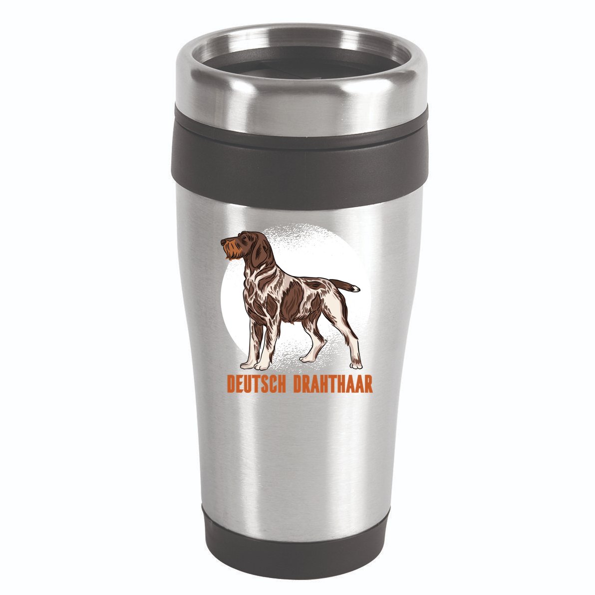 German Wirehaired Pointer Dog 16oz Travel Tumbler