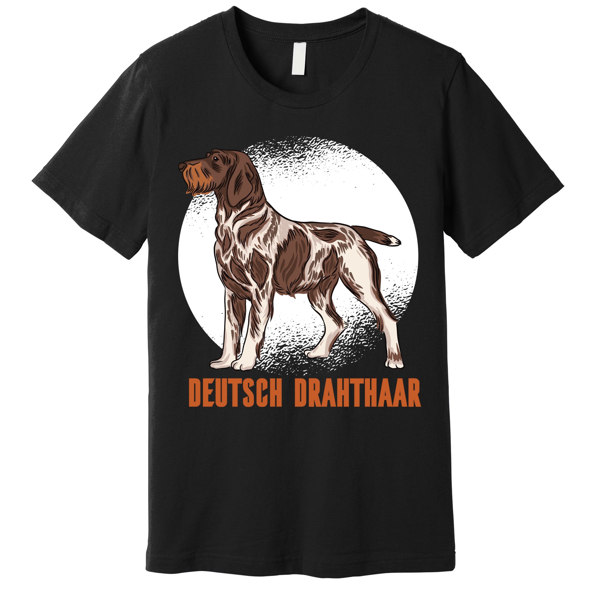 German Wirehaired Pointer Dog Premium T-Shirt