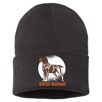 German Wirehaired Pointer Dog Sustainable Knit Beanie