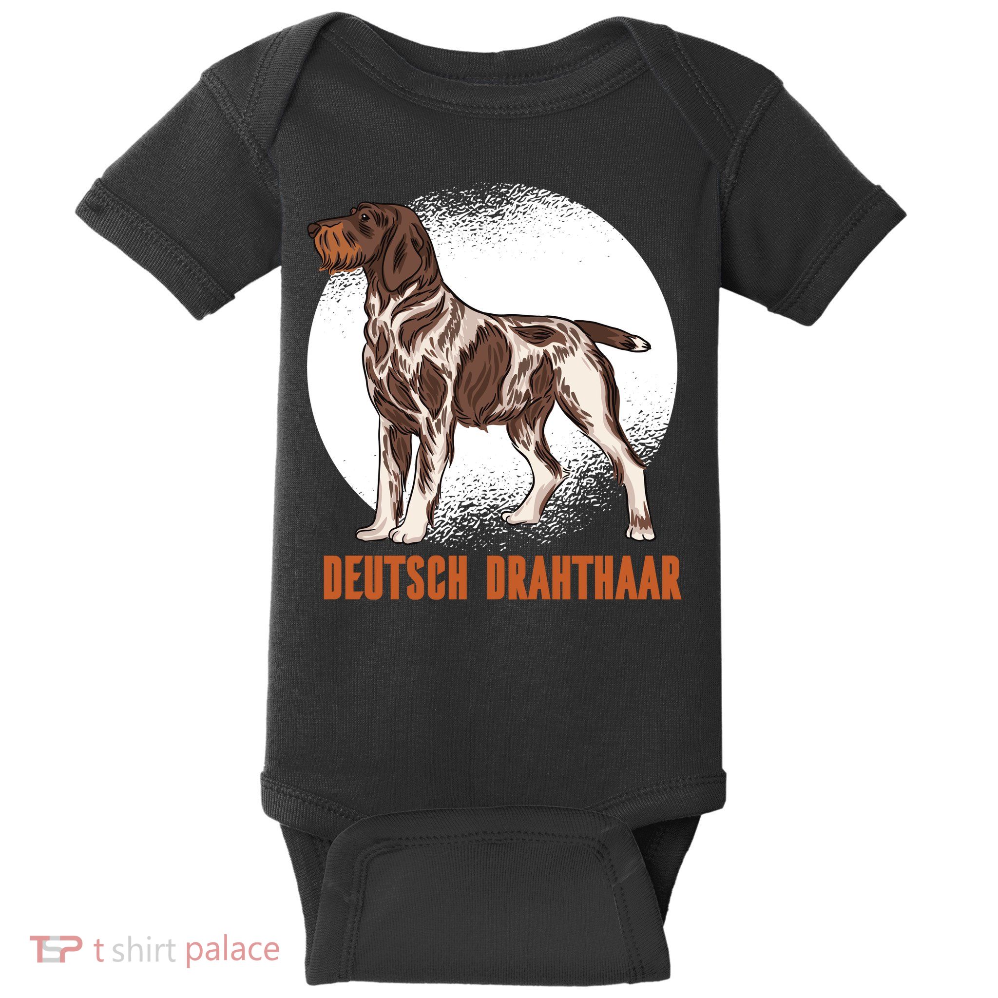 German Wirehaired Pointer Dog Baby Bodysuit