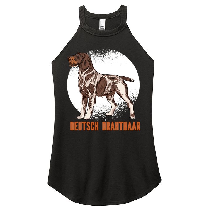 German Wirehaired Pointer Dog Women's Perfect Tri Rocker Tank