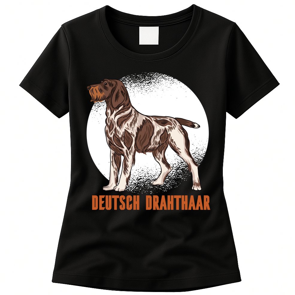 German Wirehaired Pointer Dog Womens T-Shirt