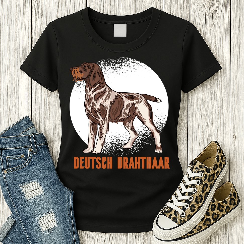 German Wirehaired Pointer Dog Womens T-Shirt