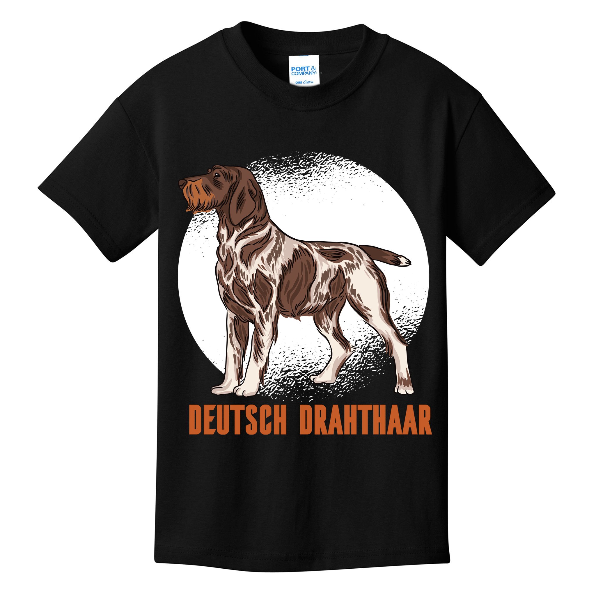 German Wirehaired Pointer Dog Kids T-Shirt