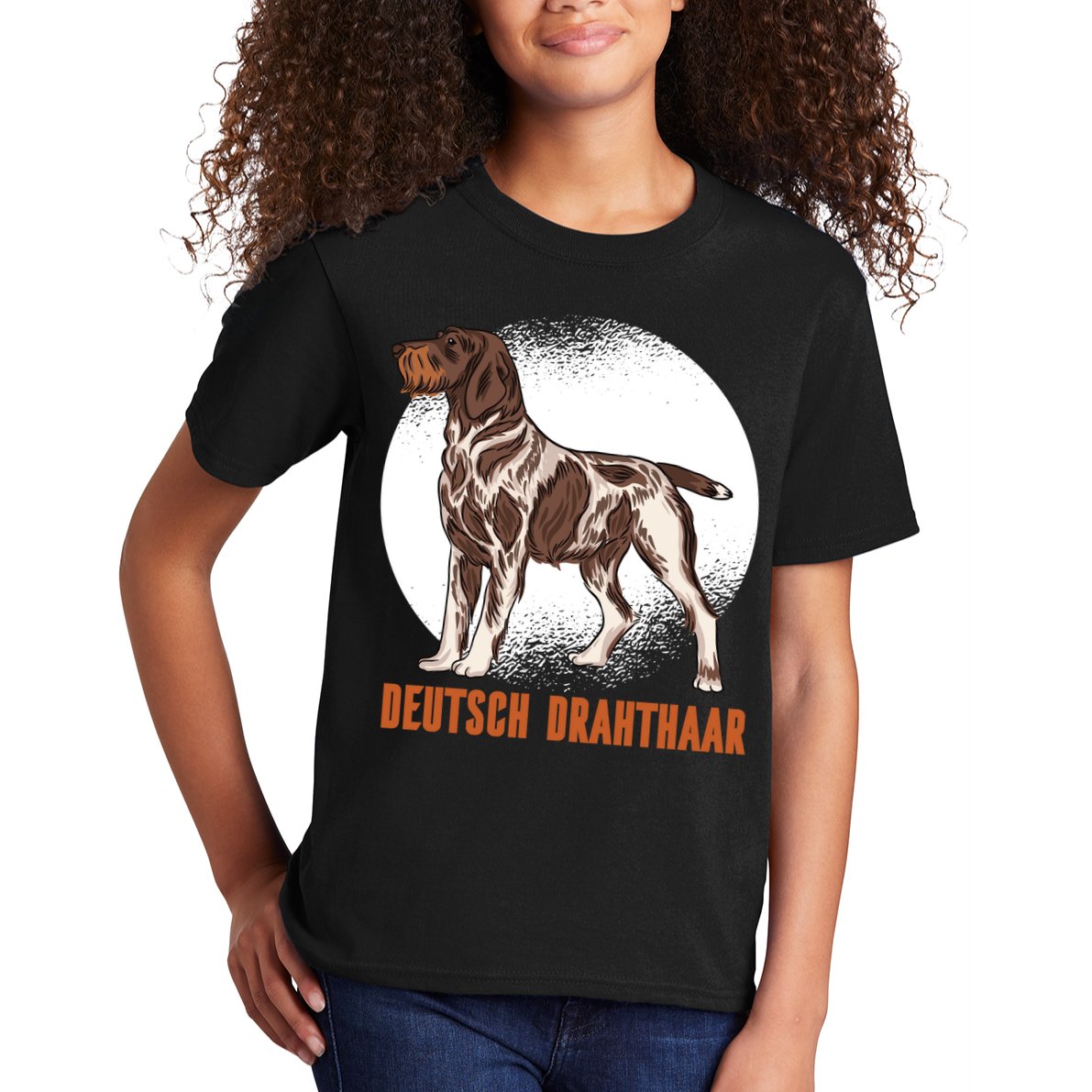 German Wirehaired Pointer Dog Kids T-Shirt