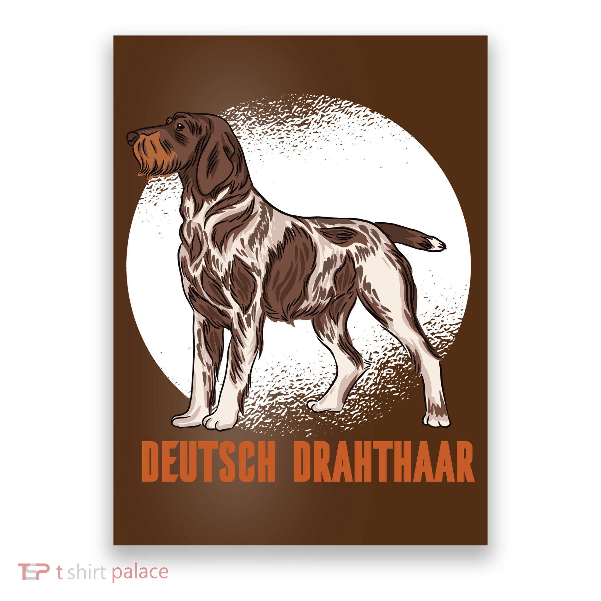 German Wirehaired Pointer Dog Poster