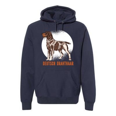 German Wirehaired Pointer Dog Premium Hoodie