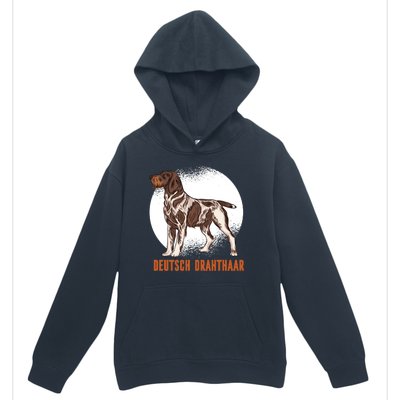 German Wirehaired Pointer Dog Urban Pullover Hoodie