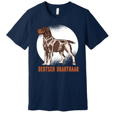 German Wirehaired Pointer Dog Premium T-Shirt