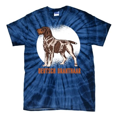 German Wirehaired Pointer Dog Tie-Dye T-Shirt