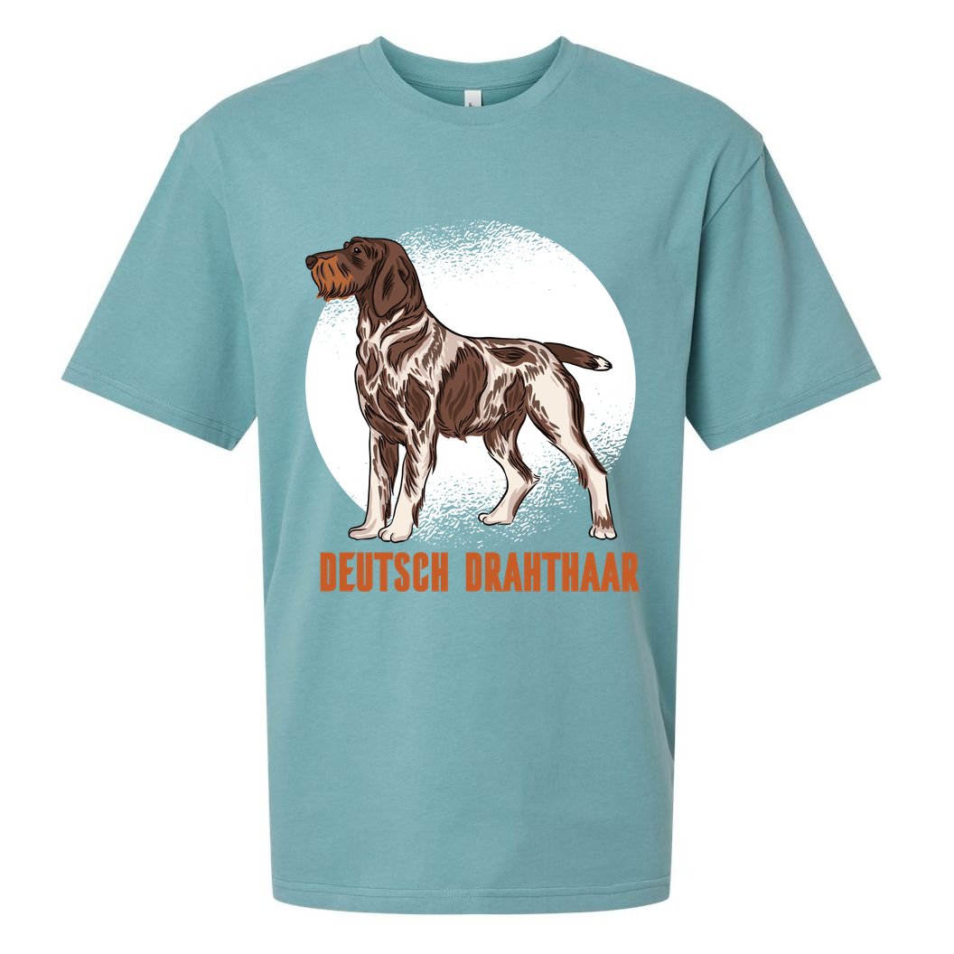 German Wirehaired Pointer Dog Sueded Cloud Jersey T-Shirt
