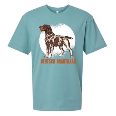 German Wirehaired Pointer Dog Sueded Cloud Jersey T-Shirt