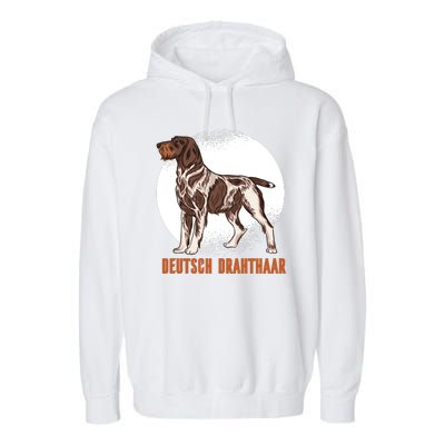 German Wirehaired Pointer Dog Garment-Dyed Fleece Hoodie