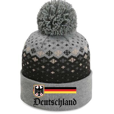 Germany Flag Stripe Logo The Baniff Cuffed Pom Beanie