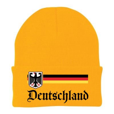 Germany Flag Stripe Logo Knit Cap Winter Beanie