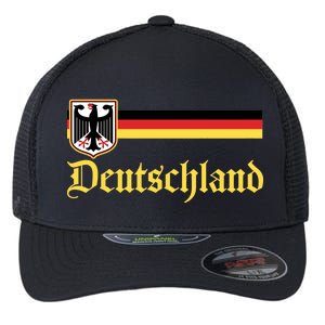 Germany Flag Stripe Logo Flexfit Unipanel Trucker Cap