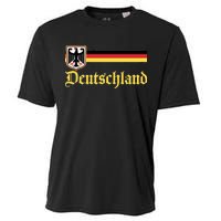 Germany Flag Stripe Logo Cooling Performance Crew T-Shirt