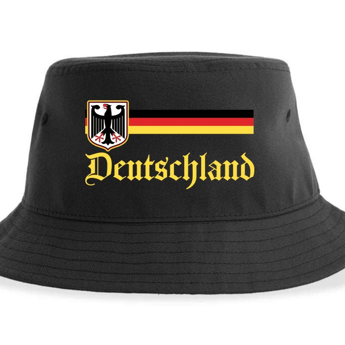 Germany Flag Stripe Logo Sustainable Bucket Hat