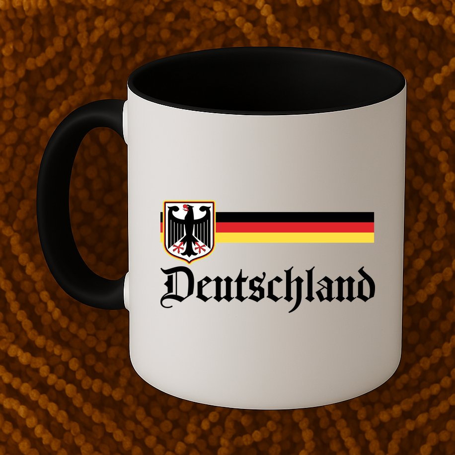 Germany Flag Stripe Logo Mug