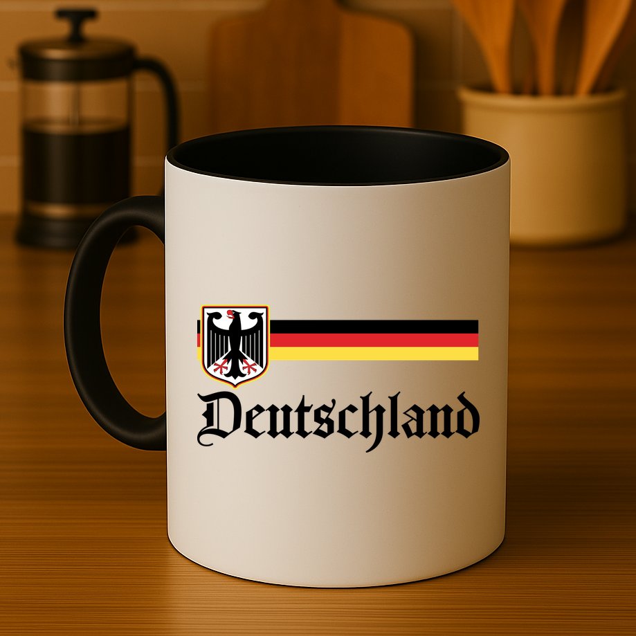 Germany Flag Stripe Logo Mug