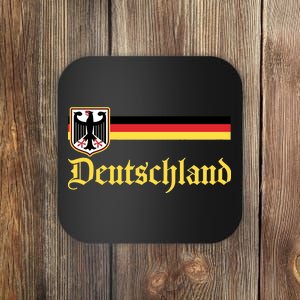 Germany Flag Stripe Logo Coaster