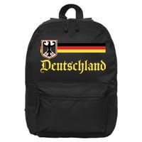 Germany Flag Stripe Logo 16 in Basic Backpack