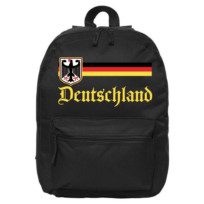 Germany Flag Stripe Logo 16 in Basic Backpack