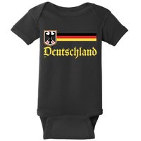 Germany Flag Stripe Logo Baby Bodysuit