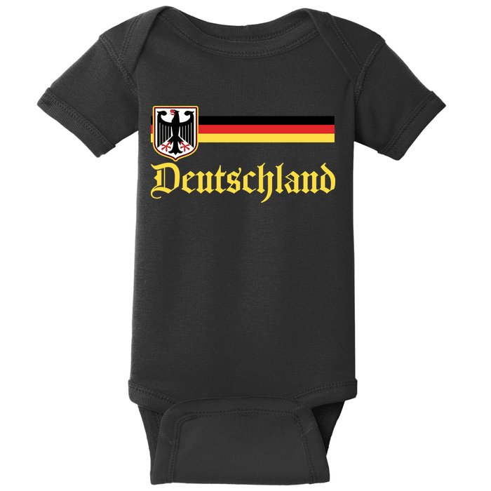 Germany Flag Stripe Logo Baby Bodysuit